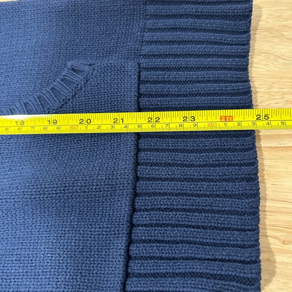 NEW Navy Blue  AEROPOSTALE Striped SWEATER Henley HOODIE Size XL X-Large NWT - Picture 9 of 9